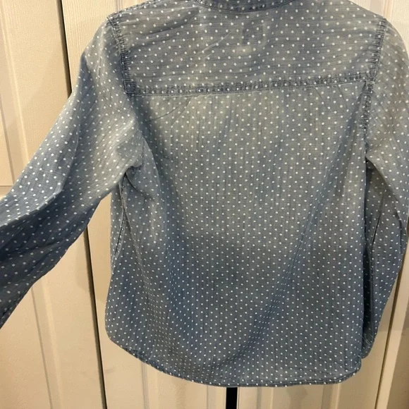 Chicos Ombré fade polka dot Chambray button down - Picture 7 of 7